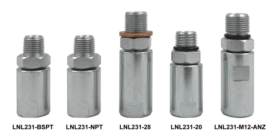 LockNLube Inline Grease Hose Swivel