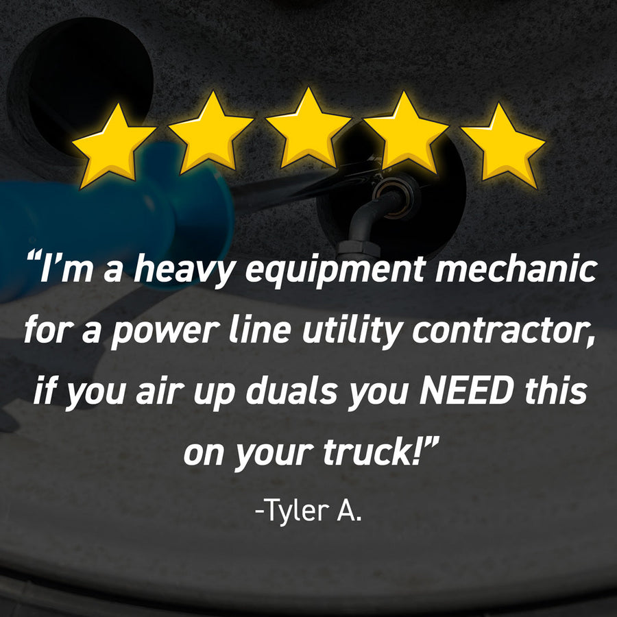 LockNFlate Straight Locking Dual Wheel Air Chuck