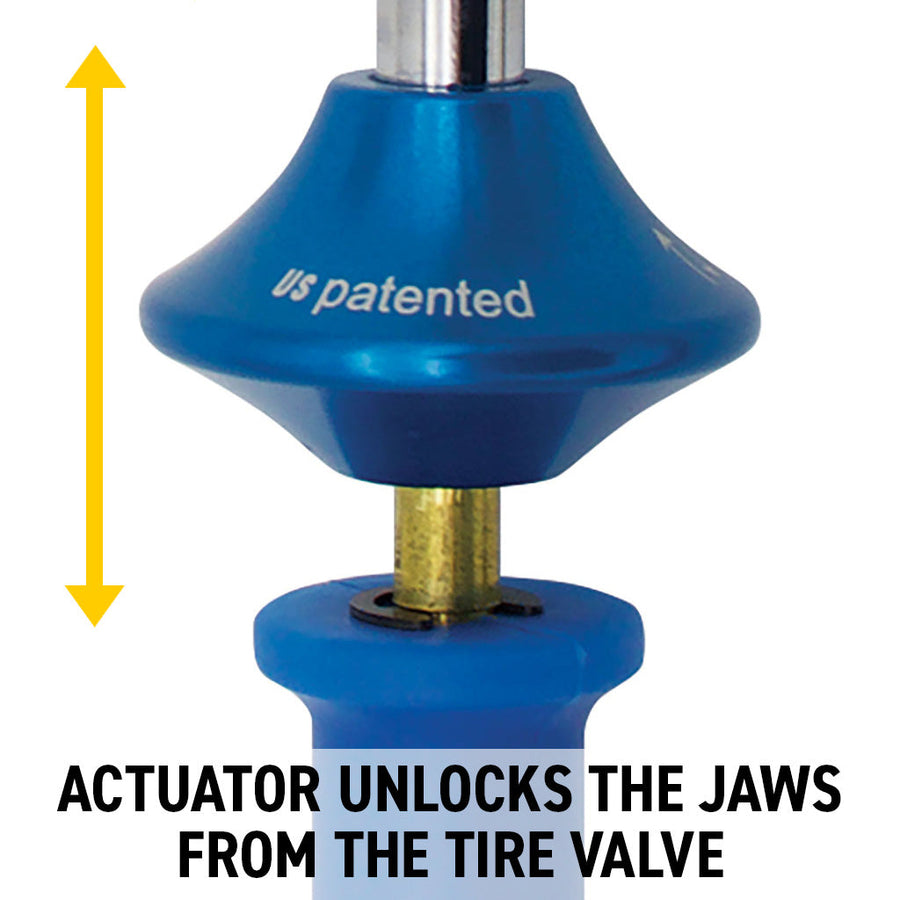 Locking Dual Wheel Air Chuck - LockNFlate