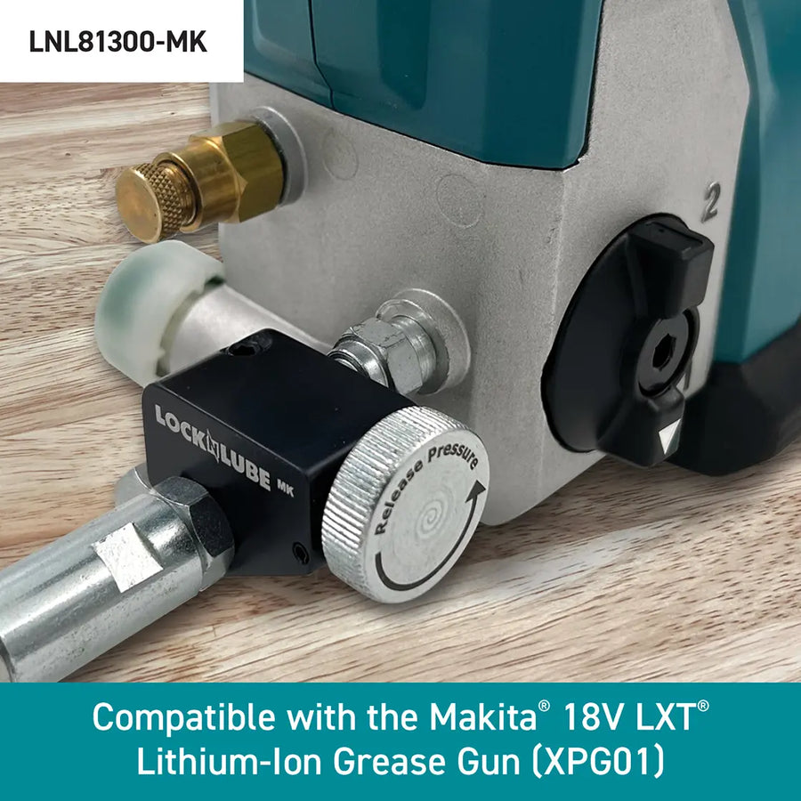 LockNLube Pressure Return Valve (PRV) for Cordless Grease Guns